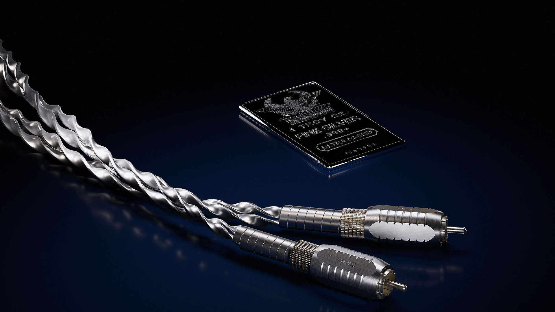 Enhance your audio experience with High-End RCA Cable MK-II, precision-crafted from Fine Silver 999+.