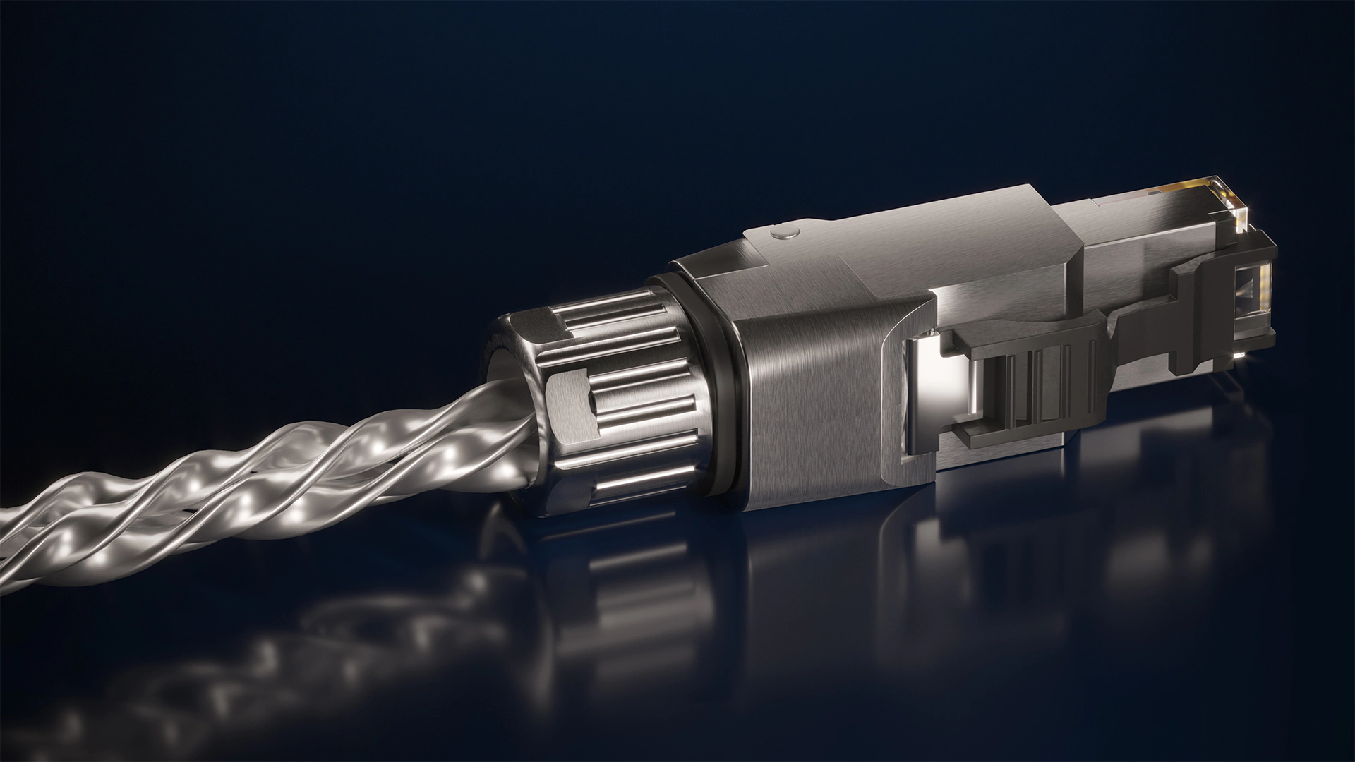 This First-Class Fine Silver 999+ LAN Cable enhances conductivity and lowers resistance, ensuring a stable, reliable connection.
