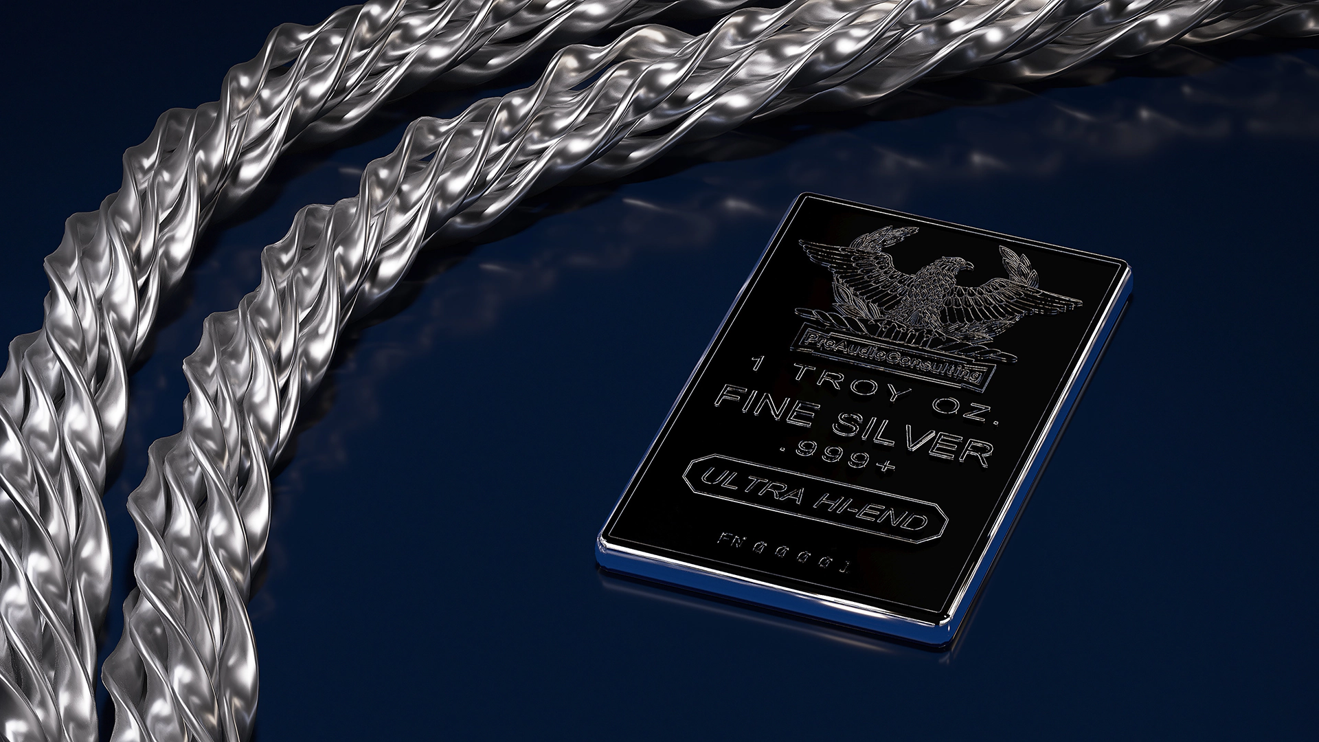 Splendid RCA Cable MK-III, crafted from Fine Silver 999+, delivers exceptional conductivity, minimizing signal loss and distortion.