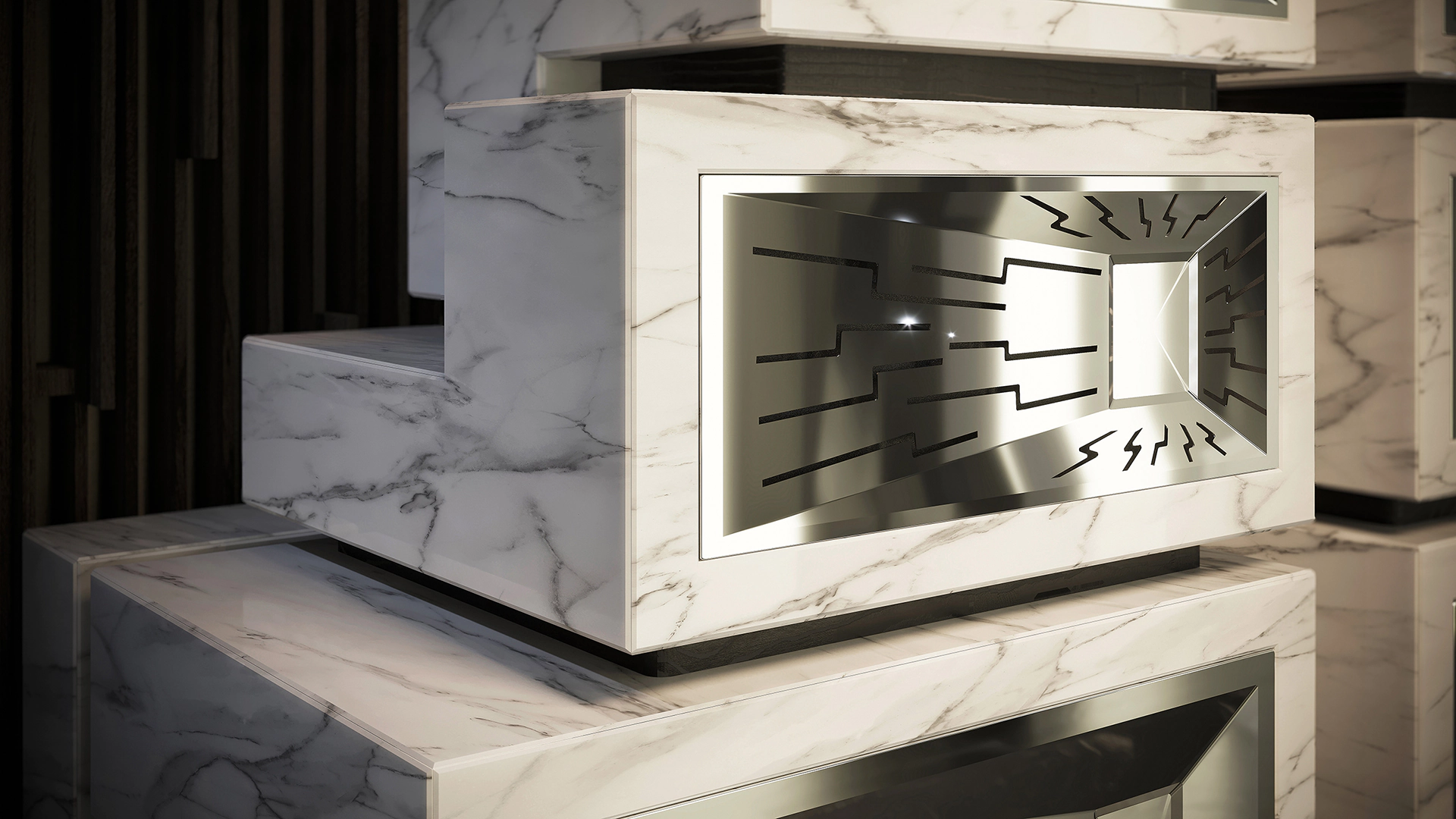 Showcasing remarkable geometry-based innovation, the High-End Geometrical Acoustics System produces a powerfully engaging home listening space.