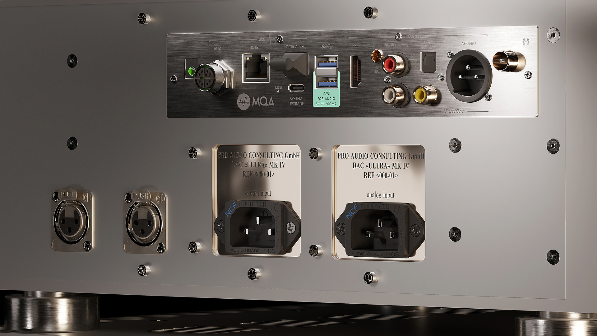 The Fine Quality ULTRA MK-IV REFERENCE DAC ensures astoundingly faithful digital reproduction.