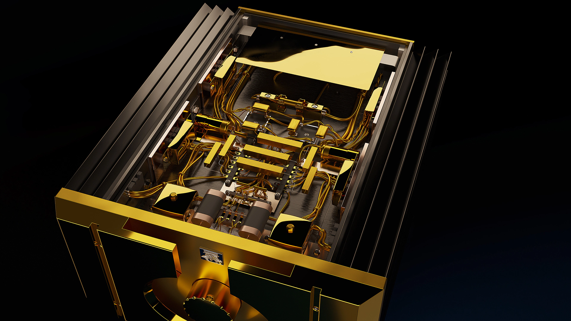 The Remarkably Crafted Class-A Integrated Transistor Power Amplifier AMP not only elevates your audio experience, but is also elegant.