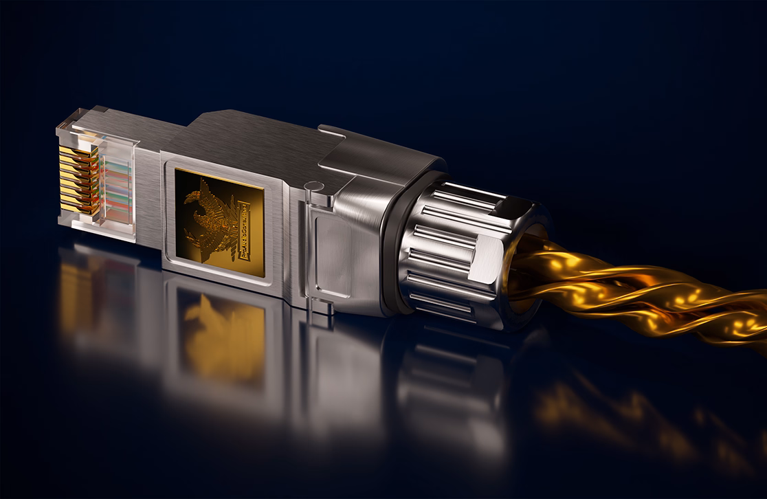 Attain exceptional connectivity through our precision-engineered LAN Cable fabricated from 24K gold, ensuring superior signal integrity.
